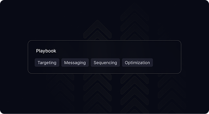 Agent-driven sales playbooks that run the motion